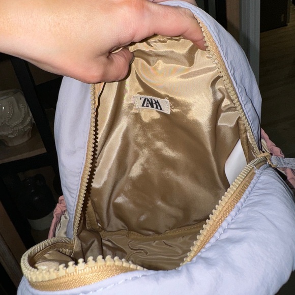 Zara Kids Quilted mini backpack personalized Olivia monogram embroidered toddler - Picture 5 of 7
